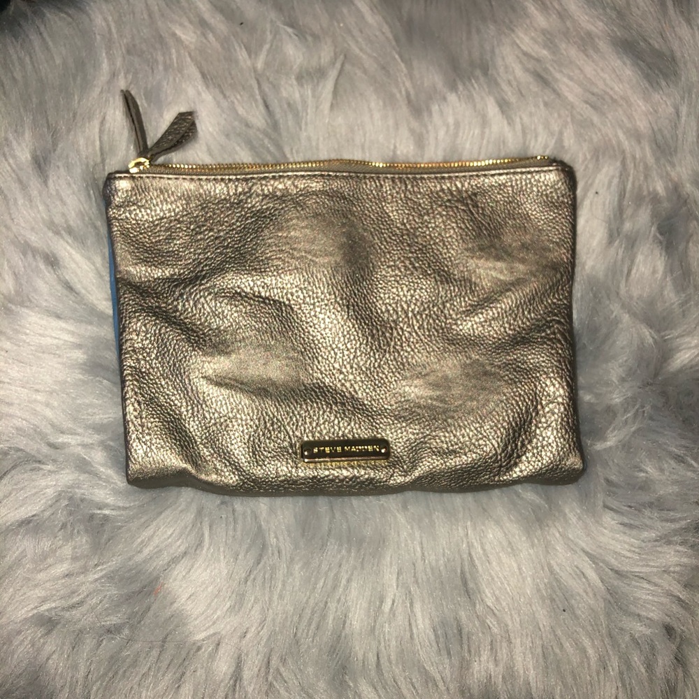 Steve Madden Reversible Grey/Blue Clutch